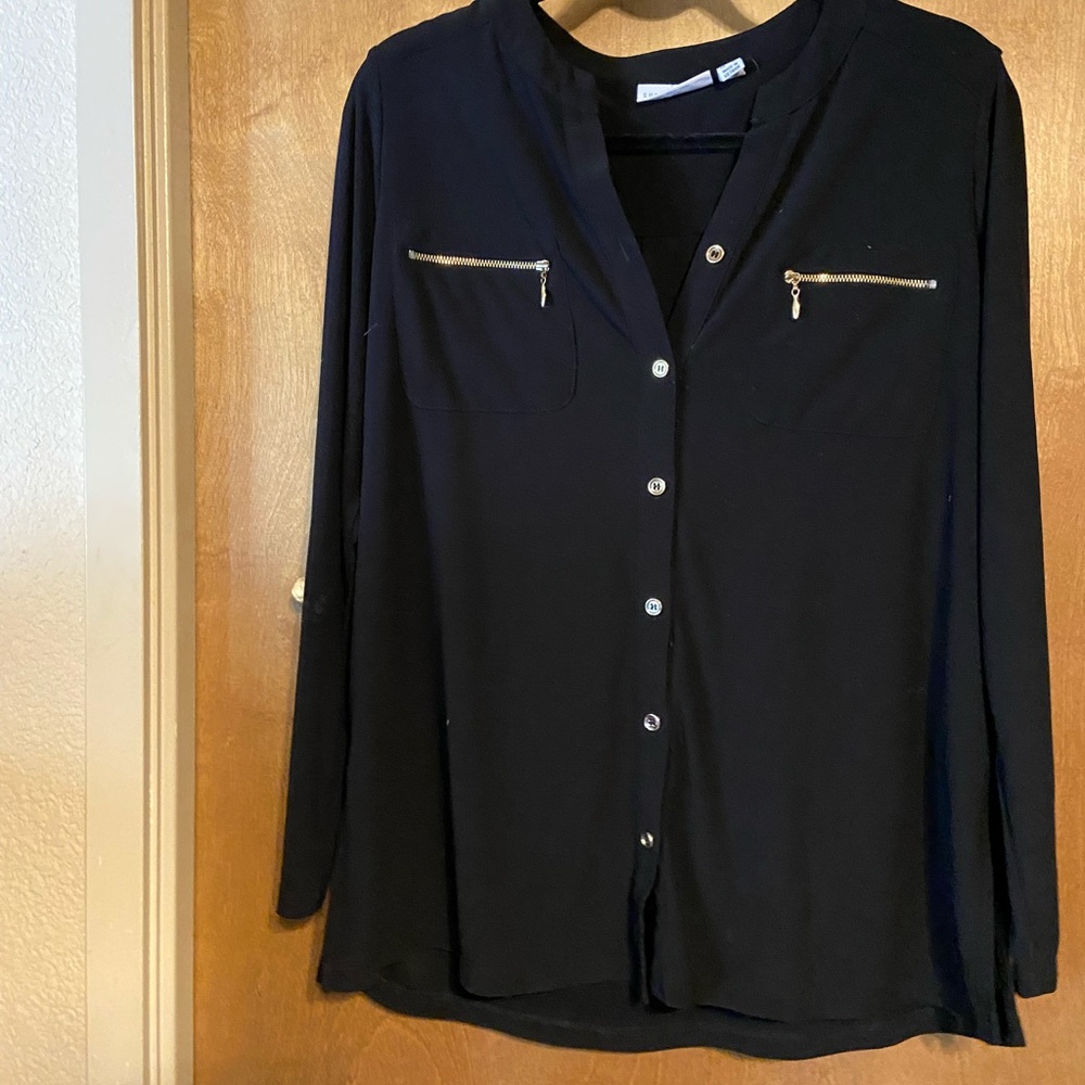 Susan Graver Liquid Knit Blouse